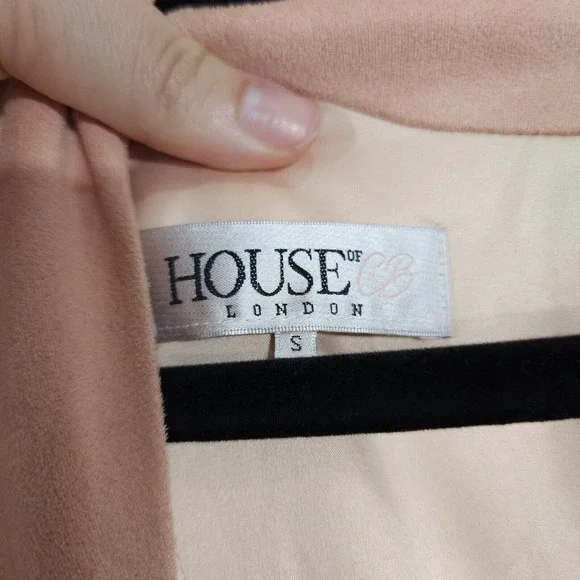 House of CB Womens Dress Ricci Pink Suedette Bustier Corset Mini Bodycon Sz S - Picture 9 of 11